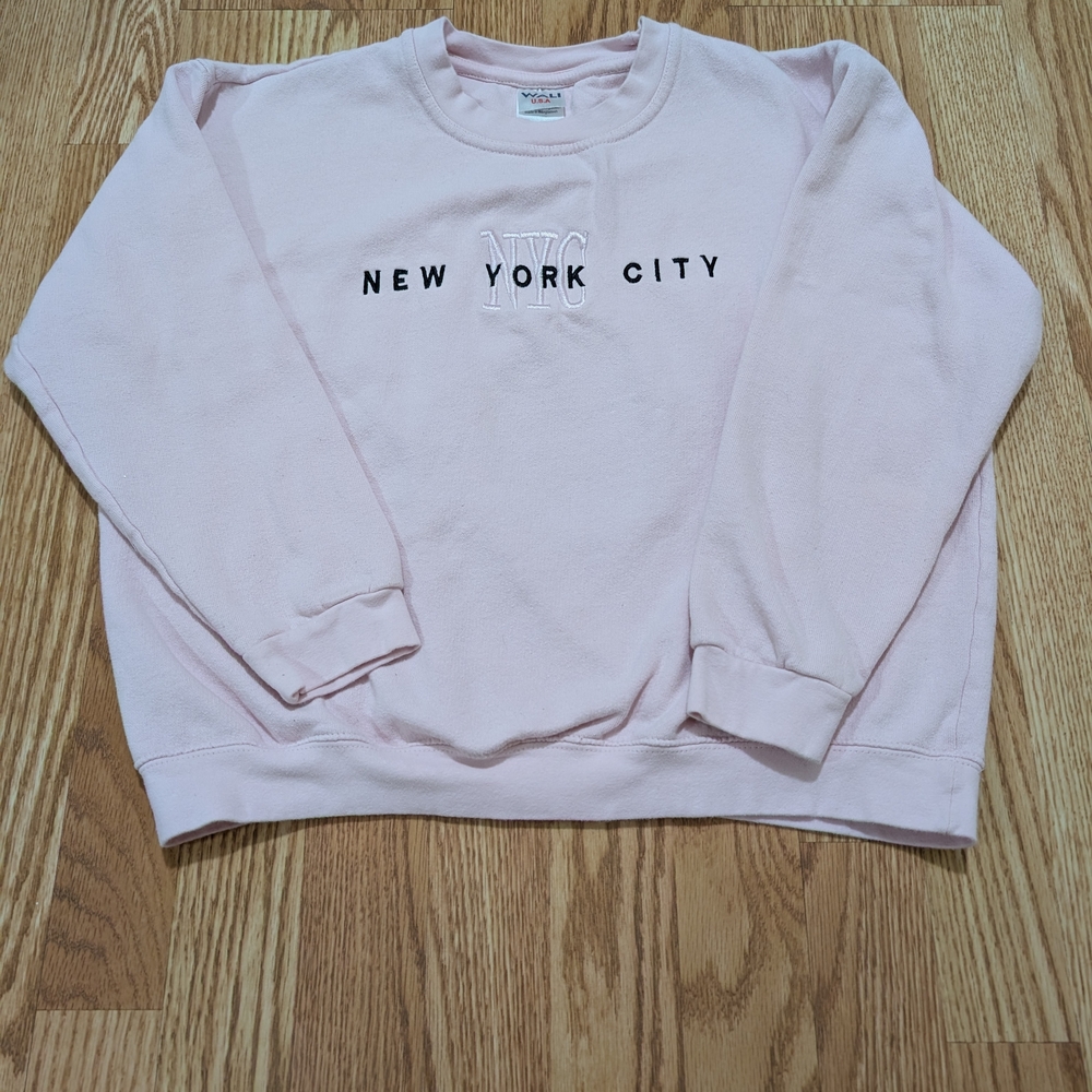 Vintage 90s New York City Embroidered Crew Neck Sweatshirt